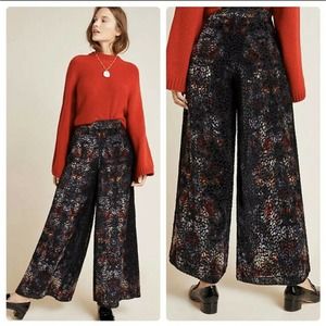 Anthropologie Kachel  Burnout Velvet Pants